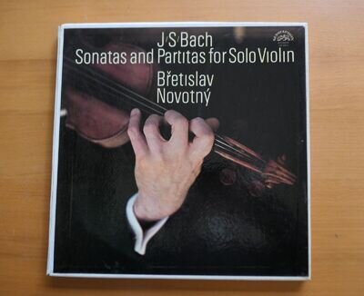 Bach Sonatas & Partitas Solo Violin Bretislav Novotny NM Supraphon 1 11 1101-3