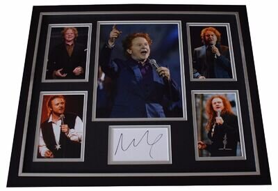 Mick Hucknall SIGNED Framed Photo Autograph Huge display Simply Red Music COA