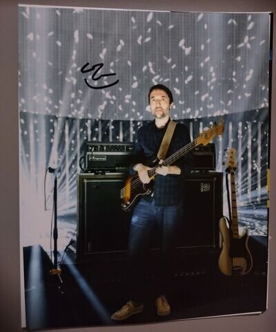 RADIOHEAD COLIN GREENWOOD BASS GUITAR PLAYER SIGNED AUTOGRAPHED 8x10 PHOTO RARE