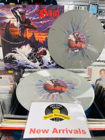 Dio – Holy Diver - 2 x GREY/RED/BLUE COLOURED SPLATTER VINYL LP SET - Excellent