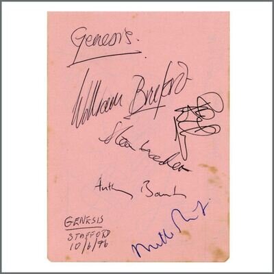 Genesis 1976 Stafford Trick Of The Tail Tour Autographs (UK)