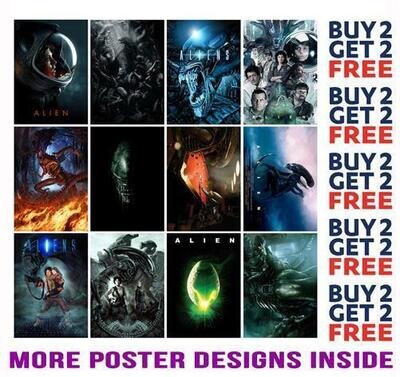 ALIENS POSTER ART PRINTS PREDATOR A4 A3 SIZE BUY 2 GET ANY 2 FREE