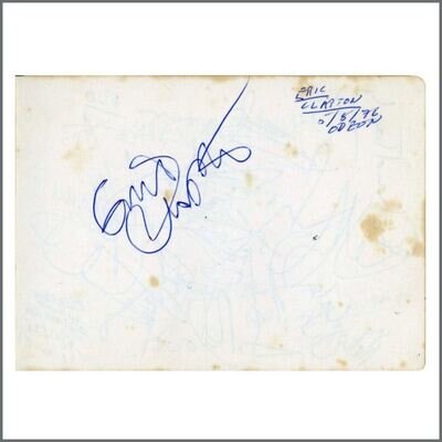 ELO / Eric Clapton 1975 Autographs Birmingham (UK)