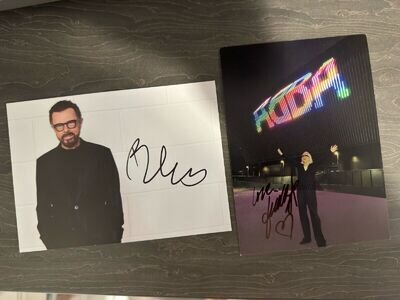 SIGNED and RARE ABBA promo autographs photographs (Frida & Bjorn)