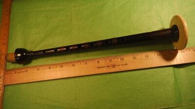ES75 Chanter Wood #3 Great Highland Bagpipe No Maker Mark Vintage Sole Crack