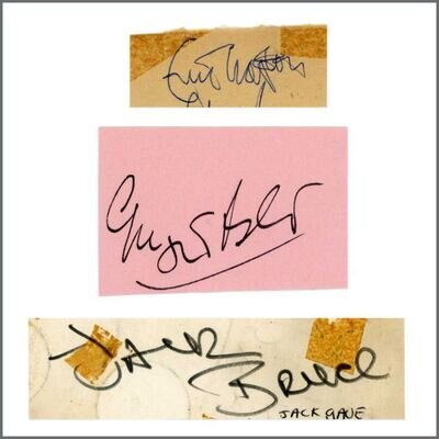 Eric Clapton Cream 1960s Autographs (UK)