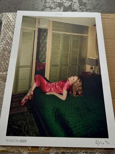 Kylie Minogue Pop Up Shop Numbered Signed Autographed Lithograph 86/100 Tension