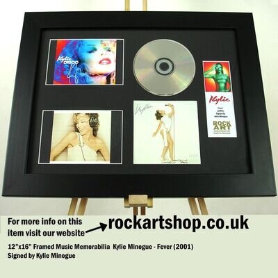 Kylie Minogue SIGNED Fever Autographed Framed *WORLD SHIP