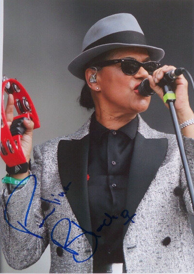PAULINE BLACK SELECTOR, AUTOGRAPHED 7 X 5 PHOTOGRAPH.