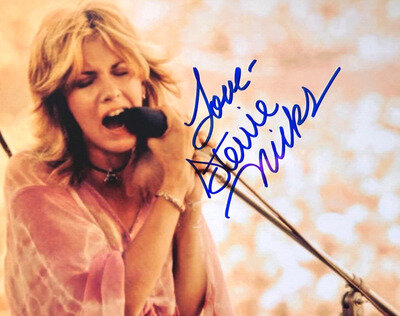 STEVIE NICKS (Fleetwood Mac) Signed 8x10" Authentic Original Autographs w/COA