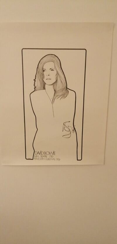DAVID BOWIE PLYMOUTH CONCERT POSTER SIGNED AUTOGRAPH 9.11.1991 EPPERSON COA