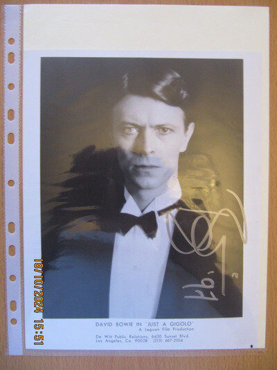 David Bowie Signed Autographed Gigolo Original Promo 10x8 Photo COA