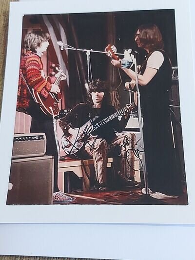 ERIC CLAPTON / KEITH RICHARDS Signed Photograph - with John Lennon - Preprint