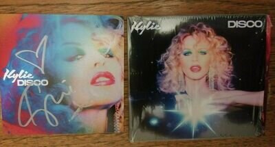 Autographed Kylie Minogue SIGNED with Heart Disco CD Booklet