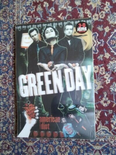 GREEN DAY AMERICAN IDIOT 3D LENTICULAR POSTER BRAND NEW SEALED, UK FREEPOST