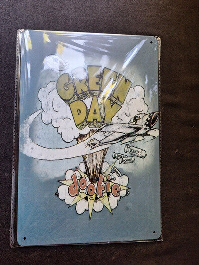Green Day Dookie Metal Sign Plaque Posters American Rock Retro FREE P&P