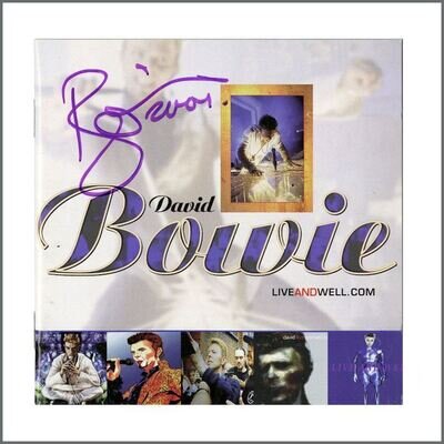 David Bowie 2001 Signed liveandwell.com CD Booklet (UK)