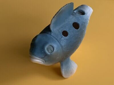 Ocarina Blow Fish Artist Signed Flute