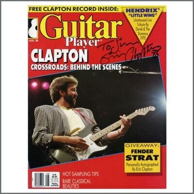 Eric Clapton 1988 Autographed Guitar Player Magazine (UK)