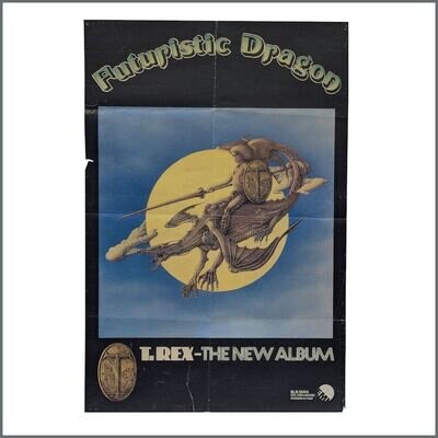 T-Rex Futuristic Dragon 1976 Promotional Poster (UK)