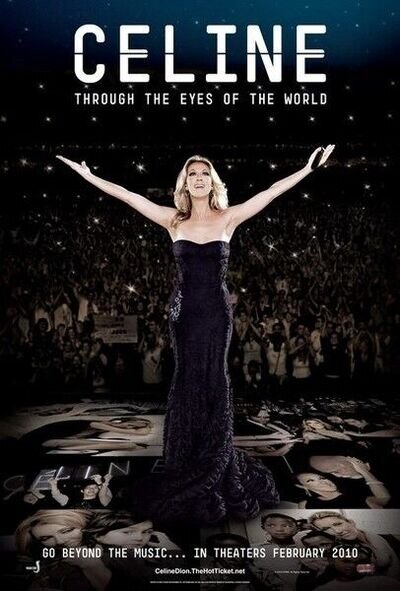 Celine Dion poster : Through The Eyes Of The World : 11 x 17 inches (2010)