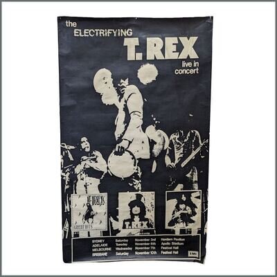 T-REX 1973 Concert Tour Poster (Australia)