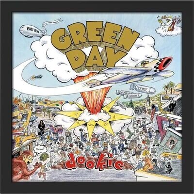 Green Day - Dookie - Official Album Cover Size Framed Print