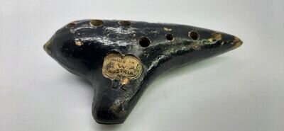 Antique EWA Pottery Ozark Ocarina Musical Instrument Vienna Austria B2 VTG old