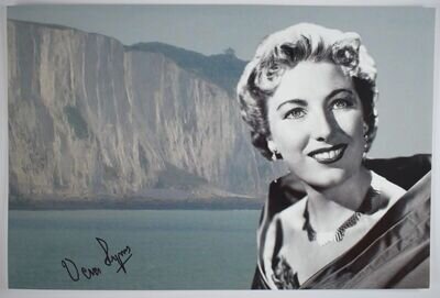Vera Lynn Signed Autograph 12x8 Photo Music WW2 Forces Sweetheart COA AFTAL