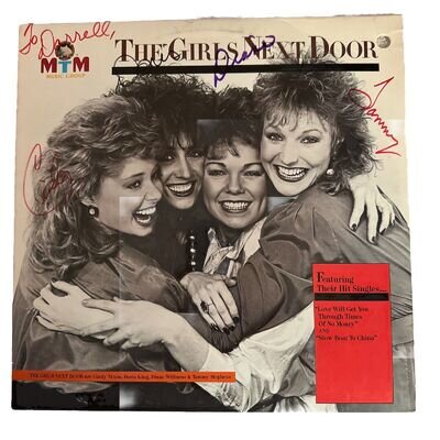 THE GIRLS NEXT DOOR-Self Titled-AUTOGRAPHED! Vinyl-LN Cover-VG AUTOGRAPHED PICT