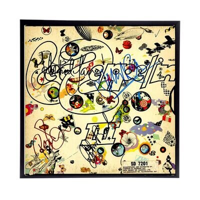 LED ZEPPELIN Autographed Album Cover Reprint. Frame Included. Make an offer!