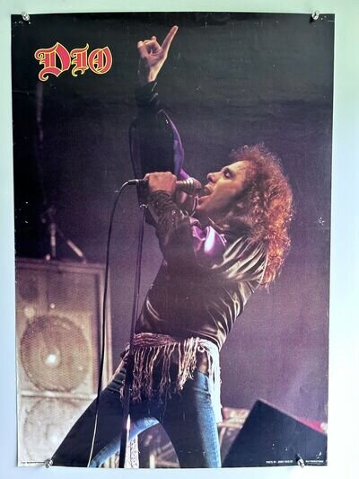Dio Black Sabbath Poster Original Vintage Holy Diver Niji Productions Circa 1983