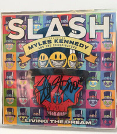 Slash Signed Living The Dream 2-LP Red Vinyl Gatefold Guns N' Roses