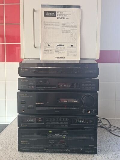 Pioneer DC-Z92 HiFi sound system. Vinyl Deck Amp Graphics Radio Cassette Manual