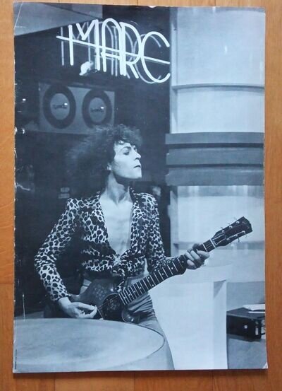 MARC BOLAN WALL POSTER * 1980s *