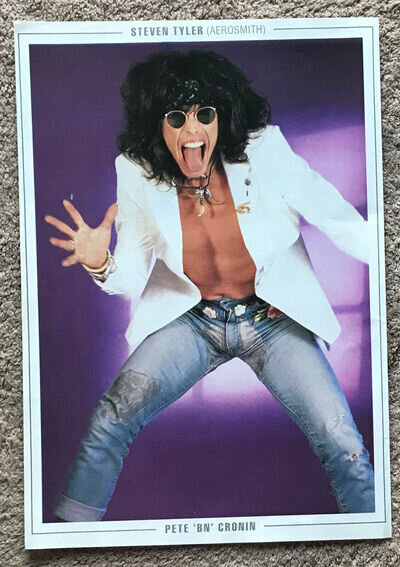 STEVEN TYLER - 1989 Full page UK magazine poster AEROSMITH