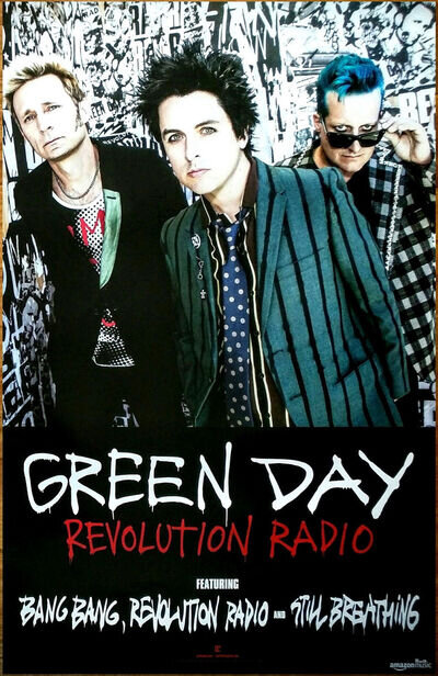 GREEN DAY Revolution Radio Ltd Ed HUGE New RARE Tour Poster! Punk Rock Saviors