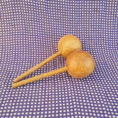Handmade Gourd Shaker Maraca Fairtrade Eco Gift Kenyan Instrument 21cm