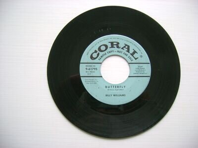 BILLY WILLIAMS - BUTTERFLY / THE PIED PIPER - CORAL 9-61795 PROMO
