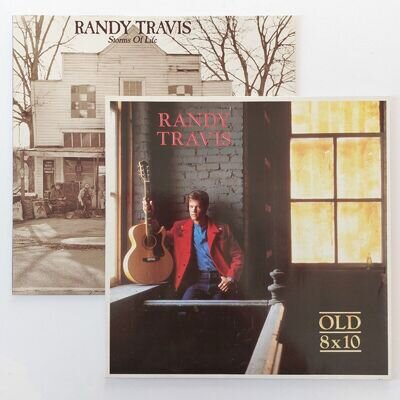 RANDY TRAVIS - 2 x Vinyl LP Records (Storms Of Life/Old 8 x 10)