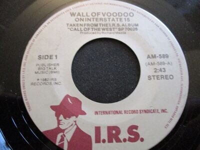 WALL OF VOODOO "On Interstate 15" Canadian 7" Single - IRS Records AM-589