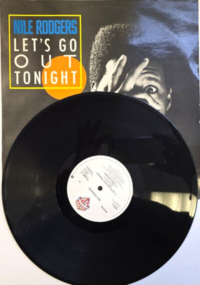 Nile Rodgers – Let's Go Out Tonight 12" vinyl record 1985 in picture sleeve funk