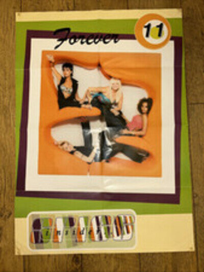 Vintage 1990s Spice Girls Poster “Forever 11” Double Sided