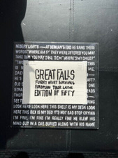 New Great Falls 8” Euro Tour Lathe, Converge, Botch, Ken Mode, 50 Copies