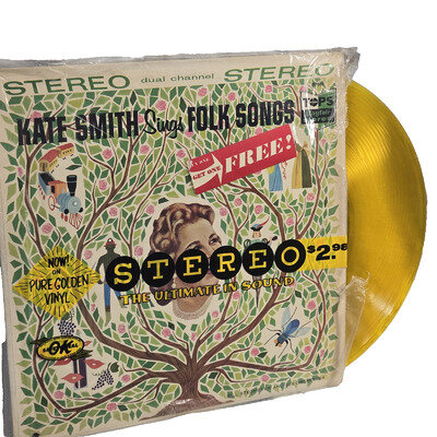 Kate Smith Sings Folk Songs LP 99706 B Colored Vinyl Mayfair Down In The Valley