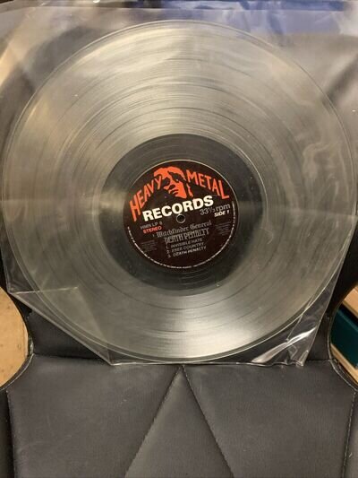 Witchfinder General Death Penalty 1982 Clear Vinyl, Never Played , Looks Mint