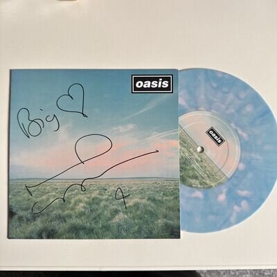 SIGNED Oasis Whatever Rare Vinyl Noel Gallagher Autograph