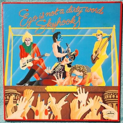 Skyhooks Ego Is Not A Dirty Word LP 1975 Vinyl Album And Insert Lyric Sheet