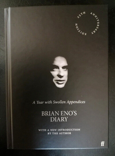 Signed Brian Eno Year With Swollen Appendices Diary Autographed Book Bowie U2