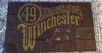 49 Winchester signed Oversized Huge Tapestry 36x58 Autographed VIP